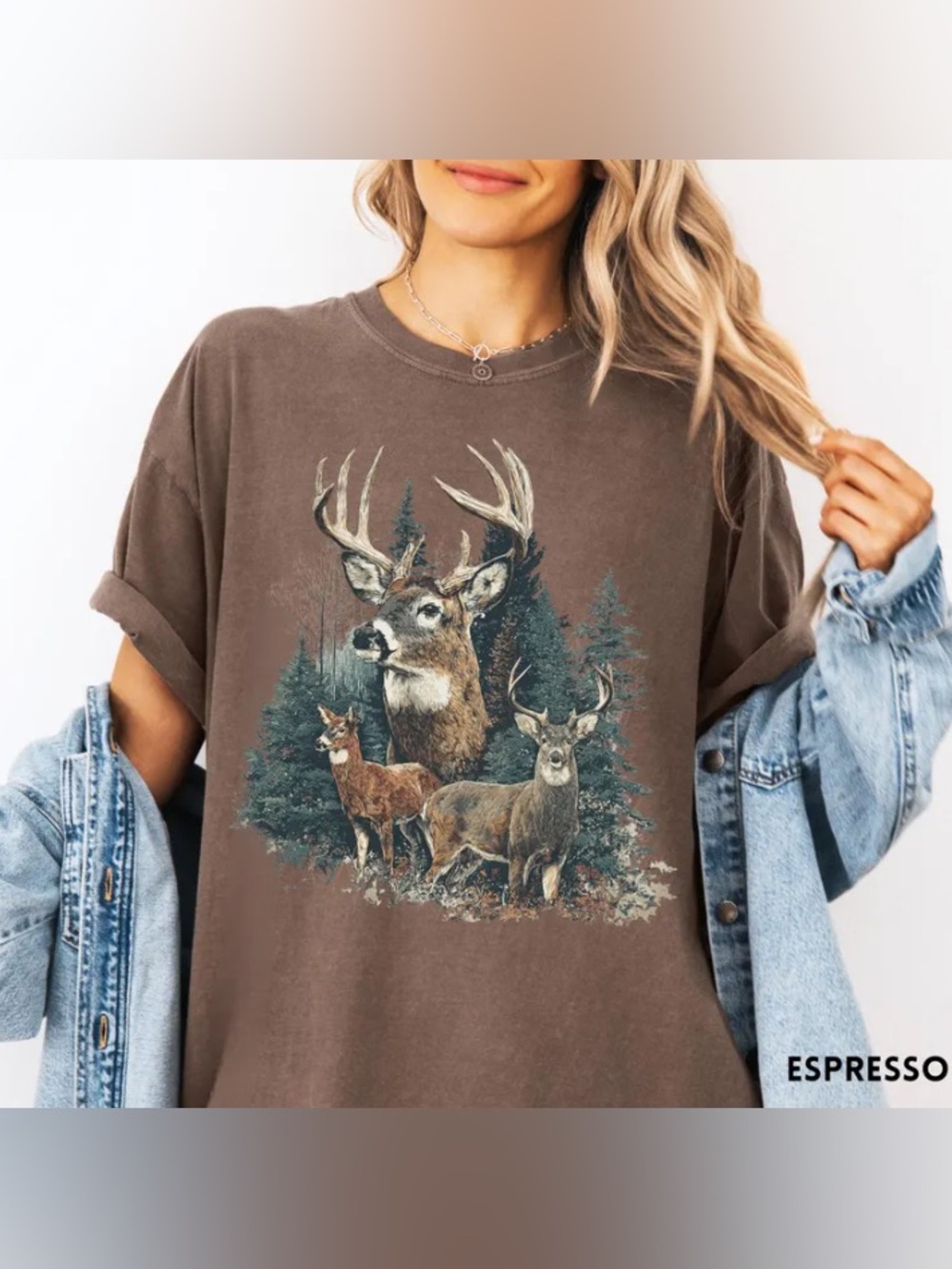 Vintage Deer Comfort Colors Shirt Retro Nature T-Shirt, Deer Hunting Aesthetic